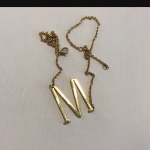 “M” necklace